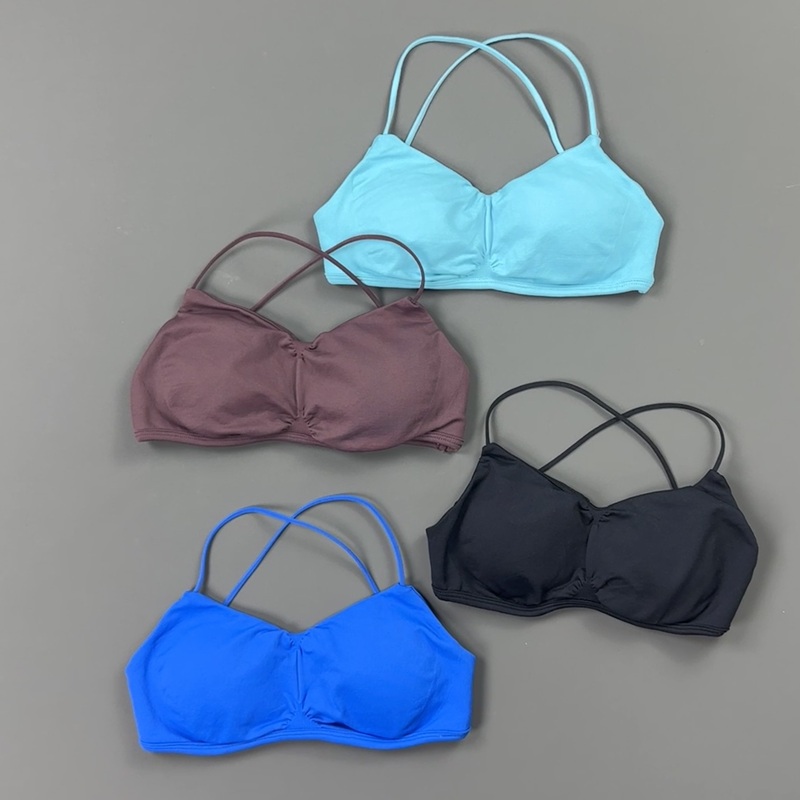 HISTELLO Front Ruched Cross Ba - Sports Bra Racerback review and price