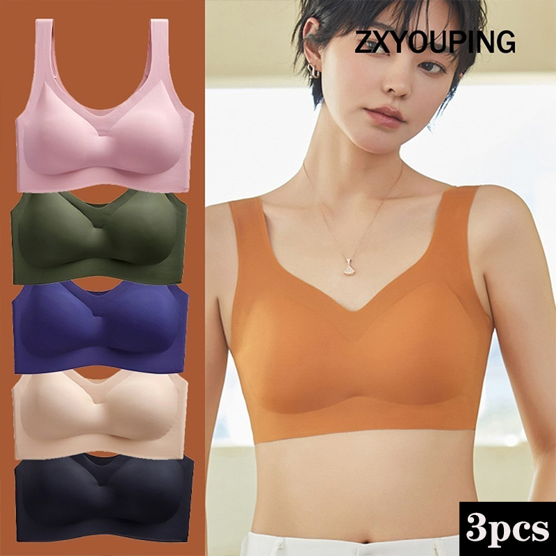 3PCS Sexy Sports Bra Seamless  - Full Coverage Bra review and price