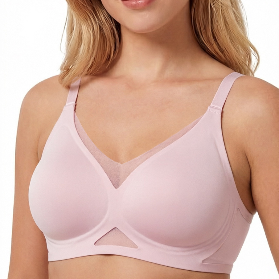Women's Seamless Wire-Free Bra - Sheer Mesh Bra review and price